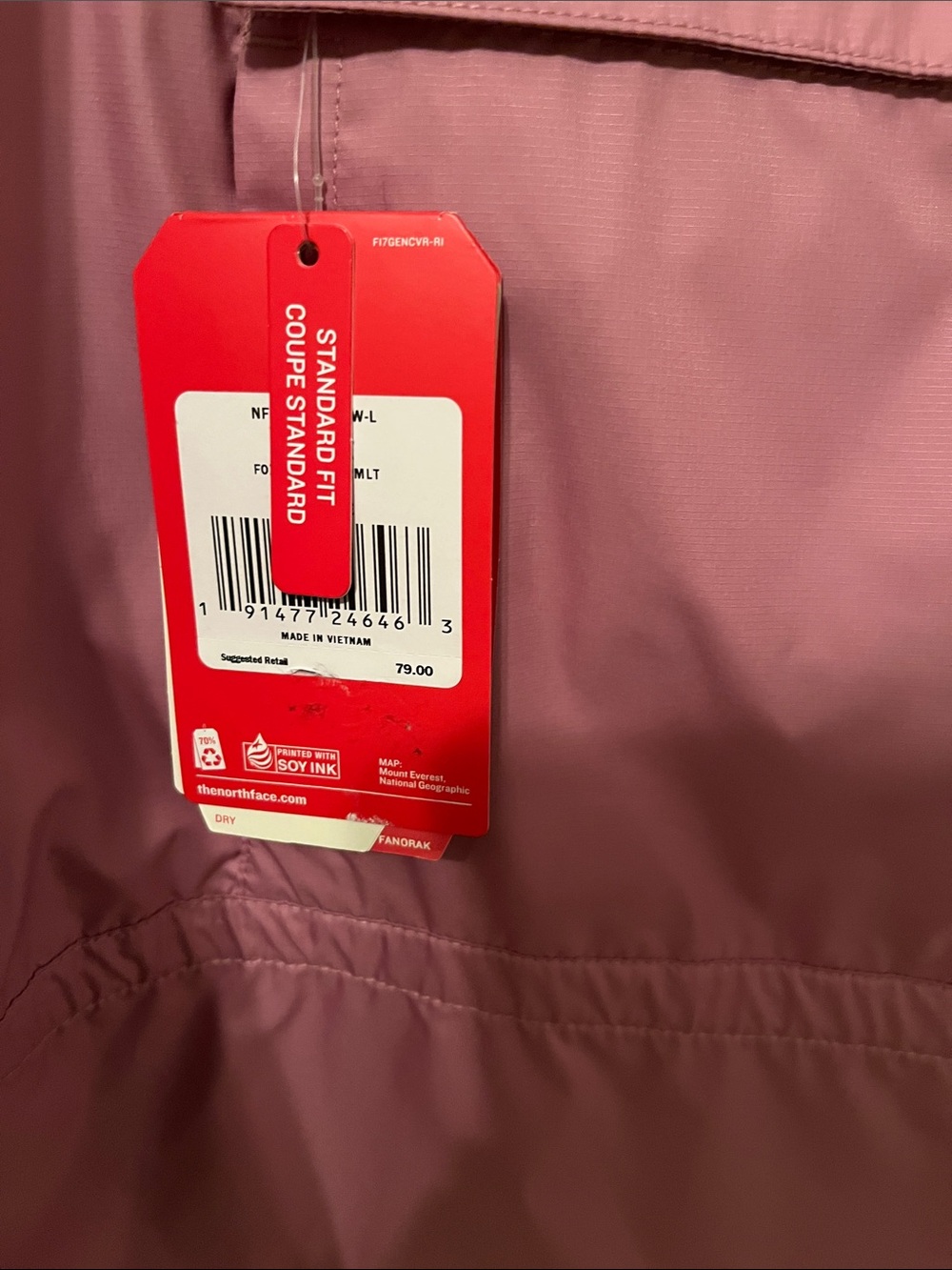 NWT North Face Pullover Windbreaker - Picture 2 of 4